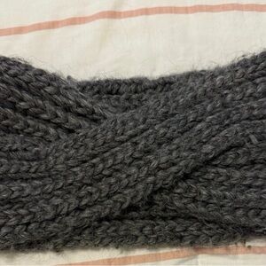 Coach Charcoal Knit Headband